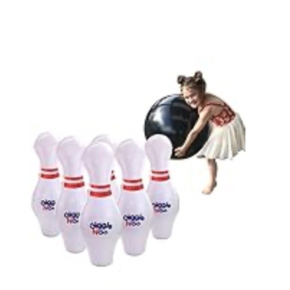 BRAND NEW in Box: “Giggle N Go Inflatable Giant Bowling Game," - Picture 5 of 8